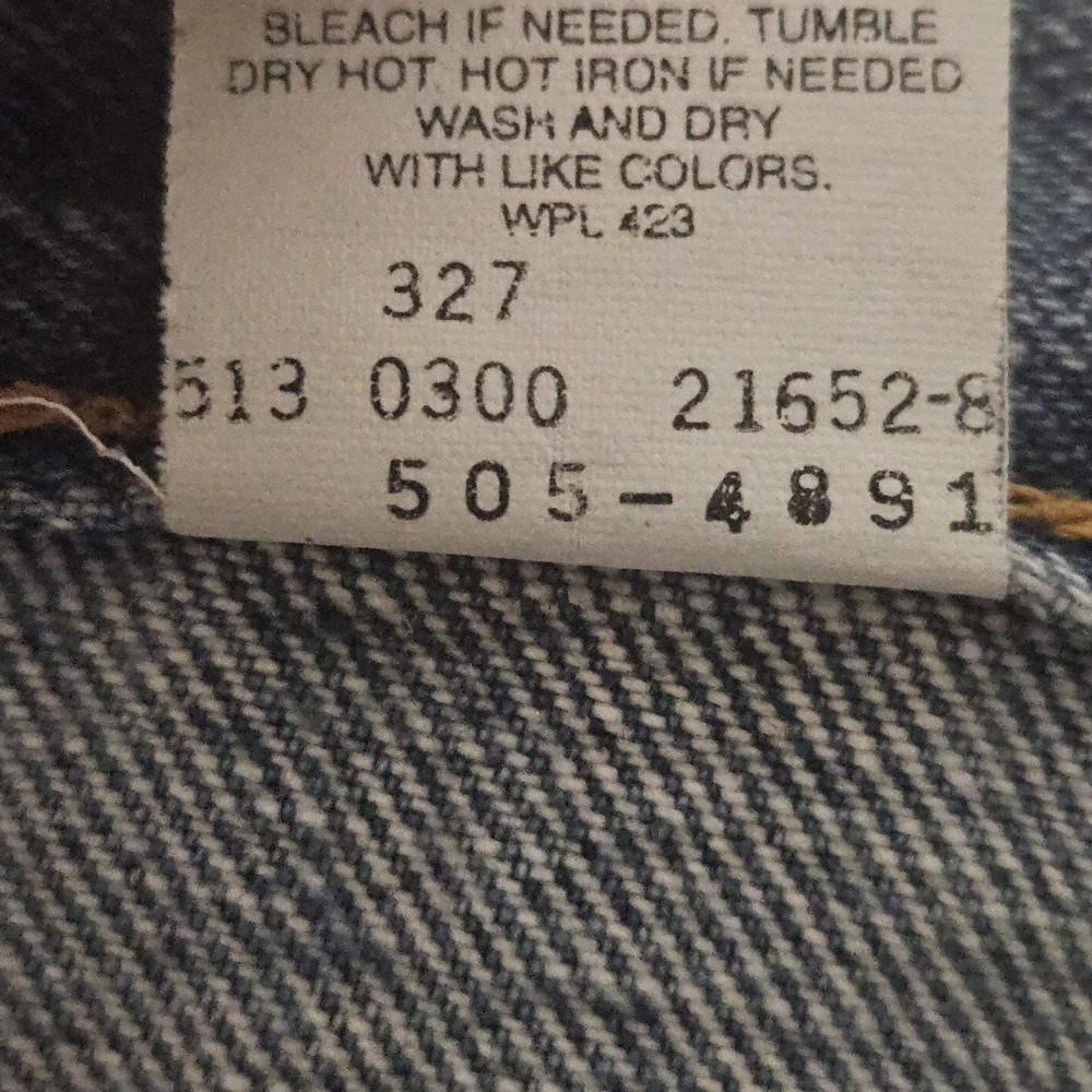 VTG Levis 505 Jeans Men's 34X30 Y2K Light Wash Denim MADE IN USA - Picture 12 of 13